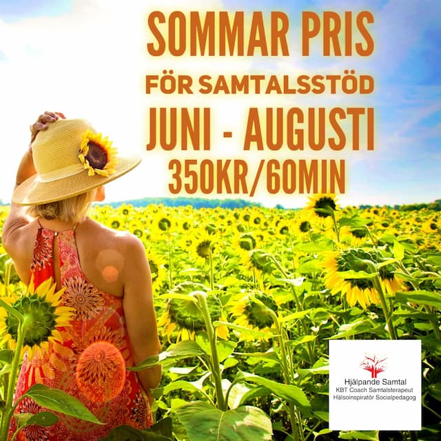 NYHET - Sommar Samtalsstöd/MI endast för 350kr/60min