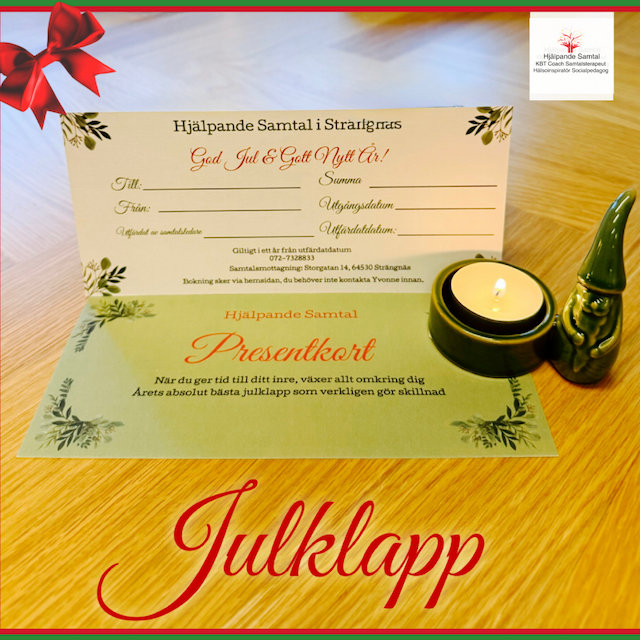 Ge bort möjligheten att må bättre!