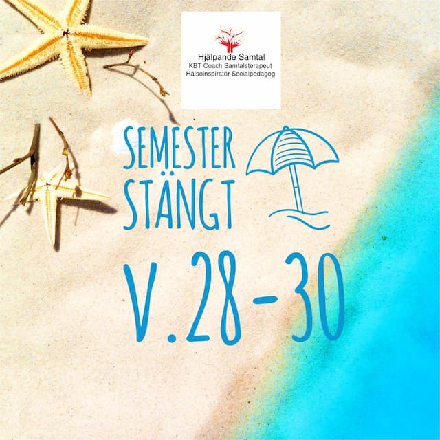 Samtalsmottagningen Stängd v.28-30